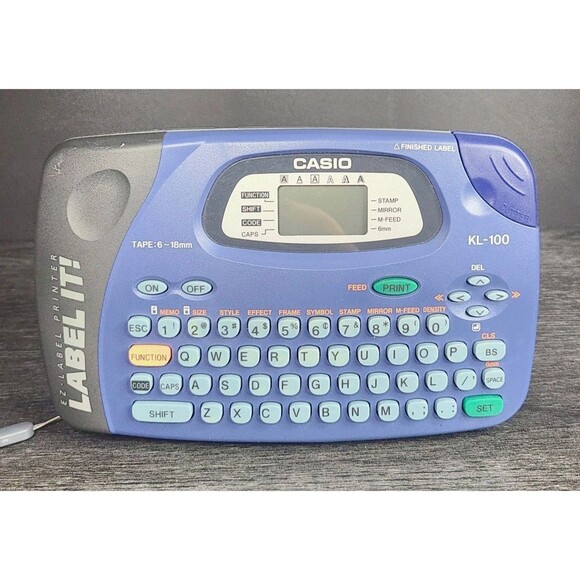 CASIO Label It! KL-100 EZ Label Maker Printer w Batteries + Warranty - Picture 2 of 5